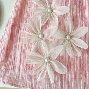 2025夏季新款韩版婴儿连衣裙女童休闲碎花连衣裙o领无袖可爱漂亮儿童长裙 - Product Image 3