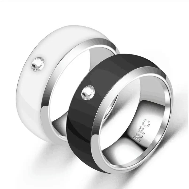 NFC Smart Ring Electroplated Stainless Steel Ring Access Control Mobile Payment Unlock Mobile Phone Smart Time Attendance