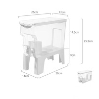 Distributeur de boissons d'été grande capacité 3,5 L avec robinet, seau à thé glacé et carafe à eau froide pour l'extérieur
