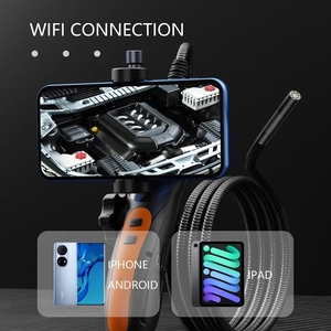 Endoscope articulé WiFi 2MP HD1080P caméra d'inspection endoscopique avec lentille de direction 2Way 180 degrés pour <span class=keywords><strong>IPhone</strong></span> Android - Product Image 2