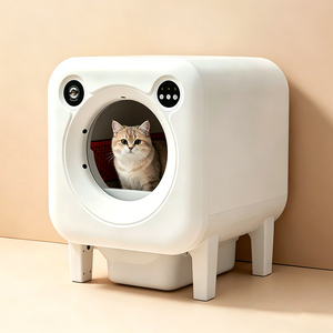 Nouvelle litière électrique pour chat, Lettiera, automatique, avec capteur de sécurité anti-pincement, pour chatons et chats adultes - Product Image 1