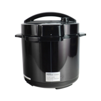 Cuisinière à pression électrique multifonctionnelle numérique commerciale 6L 6-en-1, cuve intérieure en aluminium antiadhésive, écran LED, acier inoxydable