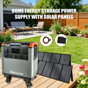 Station d'alimentation portable 5000 W avec panneaux solaires BIGINVERTER LiFePO4 pour la maison, le camping en plein air et les situations d'urgence - Product Image 2