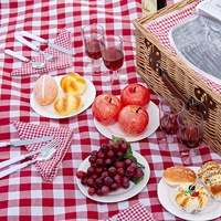 Panier de pique-nique en osier tressé naturel et écologique avec couvercle pliable, idéal pour l'extérieur – Échantillon disponible – Vente chaude