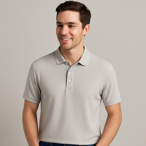 Custom Short Sleeve High Quality Oversized Casual <b>Summer</b> 100% Organic Cotton Polo <b>Shirt</b> for <b>Men</b> - Product Image 1