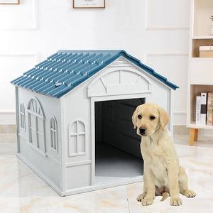 Sıcak satış büyük kapasiteli dayanıklı özelleştirilmiş ağır su geçirmez açık plastik köpek evi plastik Pet ev - Product Image 4