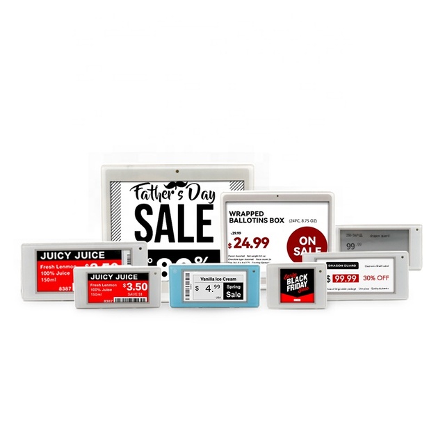 Retail Store ABS Digital Price Tag Smart WiFi Enabled Electronic Label Shelf Esl System Epaper Display 1.54 Inches for Grocery
