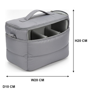 Bolsa de Nailon para Cámara con Certificación ISO BSCI, Acolchada, con Divisores Ajustables, Organizador de Equipos 3C, Logotipo Personalizado, 28x20x10cm - Product Image 6