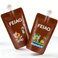 Speciale vorm plastic verpakking Doypack spout zak 50ml 100ml 250ml spout pouch voor frisdranken fruitsap voor melk frisdranken