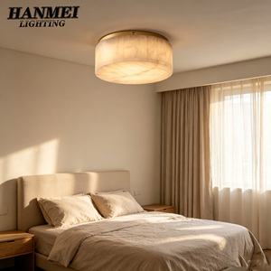 Modern Marble Ceiling Lamp With Adjustable Switch 220V Compatible Eye-Caring <b>LED</b> for Bedroom & Foyer Villas HM-ZZ-8201 Modern De - Product Image 4
