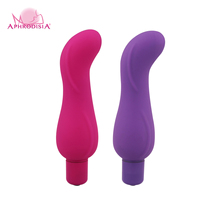 Aphrodisia Schlanker Vibrator Silikon ABS Wasserdicht 7-Gang Geräuscharm G-Punkt Klitoris-Massagegerät AAA Batteriebetrieben für Frauen