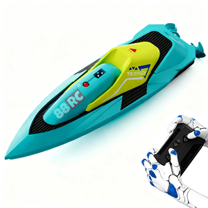 88rc S5 điều khiển từ xa tàu mô hình đồ chơi điều khiển từ xa <span class=keywords><strong>mini</strong></span> thuyền đồ chơi không thấm nước điều khiển từ xa tàu cao tốc, tốc độ cao đua thuyền - Product Image 1