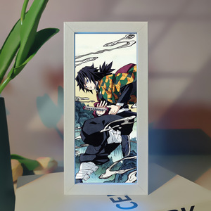 Lámpara Nocturna de Anime Slayer Demon, Marcos de Caja de Luz al por Mayor con Lámpara de Tallado de Papel 3D, Lámpara Nocturna de Personajes de Anime para Niños - Product Image 1