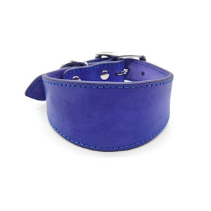 Collar de galgo de cuero cónico extra ancho de varios colores de alta calidad - Product Image 6