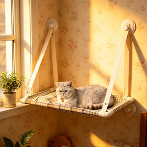 Cat window hammock, wall-mounted suction cup cat bed, hanging bed, high-altitude observation deck, pet cat bed, sleeping and - Product Image 3