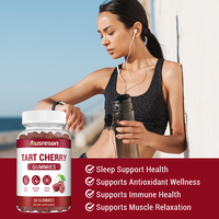 Gummies à la cerise acidulée SPL OEM, complément alimentaire à base de plantes, favorisant la santé, la récupération musculaire, le sommeil, extrait de cerise acidulée 100% naturel