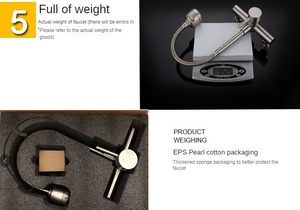 304 Stainless Steel Hot and Cold Double Hole Sink Universal Pipe <strong>Shower</strong> Water Rotary <strong>Kitchen</strong> Faucet - Product Image 5