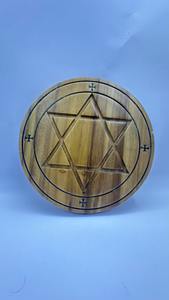 Handcrafted Round <b>Wooden</b> Wall <b>Plaque</b> Round <b>Wooden</b> Wall <b>Plaque</b> - Product Image 3