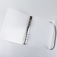 A5 A6 A7 A4 affaires 6 classeur à anneaux classeur spirale PP givré Transparent budget reliure à anneaux couverture avec bande élastique