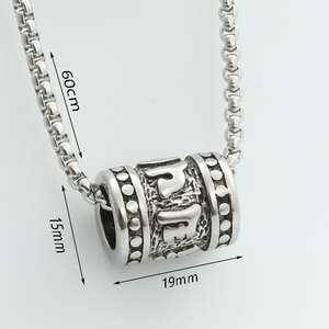 Collier de Prière Bouddhiste en Acier Inoxydable Plaqué Or 18K Collier Mantra Shurangama Mantra à Six Mots Bijoux Religieux - Product Image 6