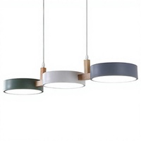 Lustre nordique avec base en aluminium, couvercle en acrylique, LED, télécommande, style moderne et simple, pour la maison, la chambre à coucher, la salle à manger, nouveau style