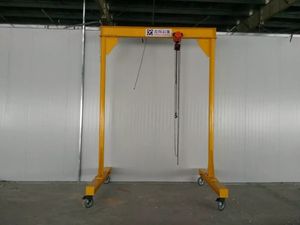 Grue à portique mobile sans rail avec roulettes pivotantes, grue à portique mobile industrielle avec roulettes pivotantes sans rail. - Product Image 6