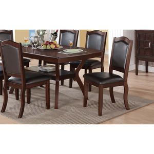DB Traditional Formal Espresso Dining <b>Chairs</b> Set of 2 Dark Brown <b>Cushion</b> Seating - Product Image 6