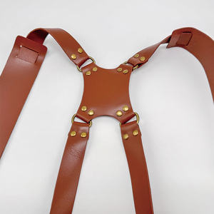 Gacent Webbing dây đeo nhà máy tùy chỉnh nhiếp ảnh đôi máy ảnh Dây đeo cho máy ảnh đầy đủ Hạt Da khai thác với phần cứng kim loại - Product Image 5