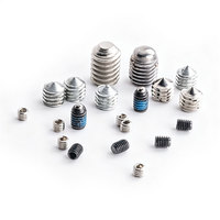 Piston d'indexation à ressort M8 en acier inoxydable, finition zinguée, corps moleté, à fente hexagonale, avec bille, norme DIN913