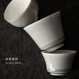 Taza de té de cerámica hecha a mano, taza de té de estilo japonés con esmalte gris hielo, té de kung-fu, perfumado, tazón de té, Maestro - Product Image 4