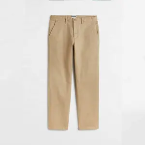 Bán Buôn Thời Trang Chất Lượng Cao Biểu Tượng Tùy Chỉnh Wide Leg Men Quần Zipper Stretchy Cotton Nylon Casual Kaki Mens Chinos Quần