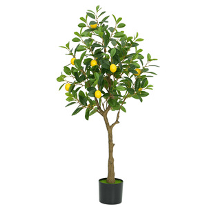 Nordique grand <span class=keywords><strong>citronnier</strong></span> simulé Orange arbre décoration intérieure plante verte bonsaï décoration de la maison sol faux arbre - Product Image 2