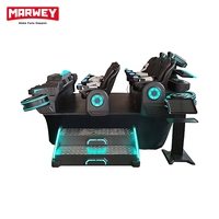 Máquina de Videojuegos de Realidad Virtual Marwey, Máquina de Juegos de Conducción de 6 Plazas, Cine de Movimiento 9D VR, Simulador de Nave Espacial