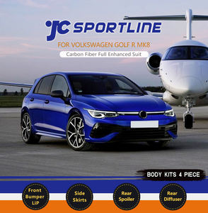 Modification de luxe, lèvre avant en fibre de carbone, jupes latérales, diffuseur, spoiler, kit de carrosserie de voiture pour VW <span class=keywords><strong>Golf</strong></span> <span class=keywords><strong>8R</strong></span> - Product Image 2