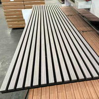 Panneaux acoustiques en bois modernes 3F, panneaux acoustiques en bois rainurés, panneaux insonorisants flexibles Akupanel pour la décoration murale intérieure