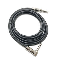6,35 de oxígeno-1 de cobre doble apantallado reducción de ruido mezclador de audio de cable recto para doblar segundo núcleo de un solo tono cable