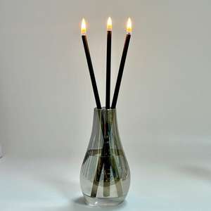 Cuatro tipos de mechas de metal Oro Plata Negro Rosa Oro Vela eterna Quema sin humo, tiene un efecto regulador sobre las emociones - Product Image 3