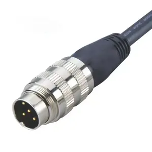 IP67 waterproof sensor Male and female 5 pin 6 pin molded m16 cable Adapter connector cable
