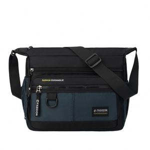 Custom Logo Black Gray <b>Waterproof</b> Durable Casual Handbags Crossbody Shoulder <b>Bag</b> Men's Messenger <b>Sling</b> <b>Bags</b> - Product Image 4