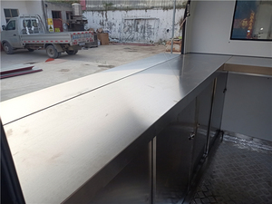 Carrito de Comida Grande con Toldo Enrollable para Café - Product Image 3