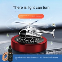 Diffuseur de parfum de voiture rotatif créatif de luxe à énergie solaire en alliage pour huiles essentielles, à placer sur la grille d'aération