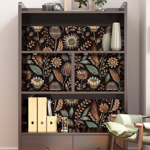 Creation Of Time And Space Bohemian Flower Wall Stickers Self-Adhesive Removable Rectangle For Bedroom TV Background - Product Image 4