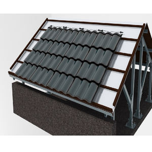 Panel Solar de teja de vidrio eternit BIPV, sistema de energía, película fina, energía fotovoltaica, 30W - Product Image 5