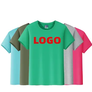Kaus Pria Grosir Berat Kaus Kustom Kosong Peru Pima Katun T Shirt