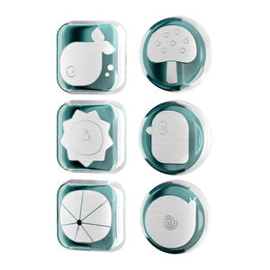 สติ๊กเกอร์ติดประตูซิลิโคนป้องกันการชนกันรูปแบบการ์ตูนตัวป้องกันผนังแบบมีกาวในตัวตกแต่งบ้าน 1 เมตรเคลือบด้าน - Product Image 1