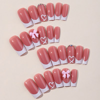 Ongles press-on de luxe faits à la main en acrylique de haute qualité, OEM et ODM, avec boîte
