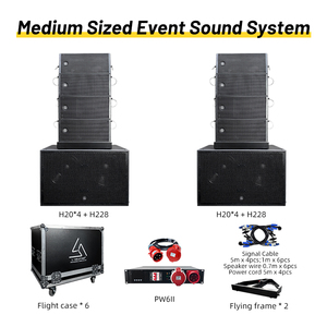 Système de sonorisation extérieur H20 Active <span class=keywords><strong>Line</strong></span> <span class=keywords><strong>Array</strong></span> 8006 avec caissons de basses actifs pour système de renforcement sonore de scène pour 3 000 personnes - Product Image 4