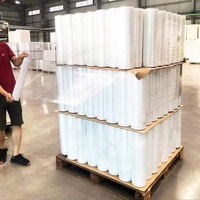 Rouleaux de film étirable pour palettes en nylon LLDPE Enya Soft, 20 microns, haute résistance à la traction, haute brillance, haute transparence, qualité machine, 500 mm