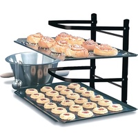 Étagère de refroidissement pliable en métal à 4 niveaux pour boulanger, étagère de cuisine pliable