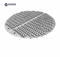 Plateau à bulles Eloong en acier inoxydable et plastique pour une distillation optimale dans les tours chimiques et pétrolières, certifié ISO9001
